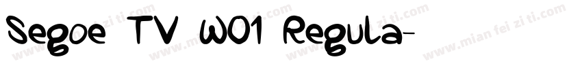 Segoe TV W01 Regula字体转换
